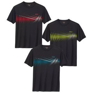 Atlas For Men Mens Sports Top (Pack of 3) / Black